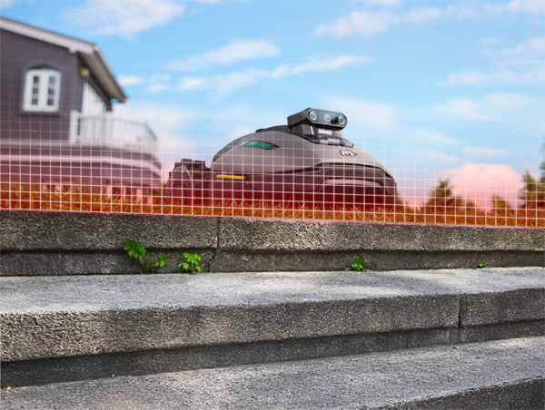 Kosiarka robotyczna Mammotion Yuka mini 2 800 Yuka2mini800_bariera