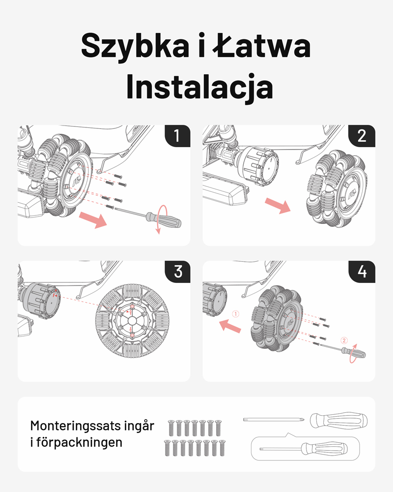 Koła przednie do robota Luba Mammotion kola_Luba_omni_3