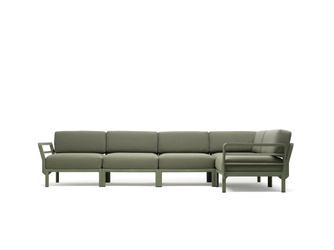 Sofa modułowa Nardi Maximo 5 Cactus + Timo Sunbrella