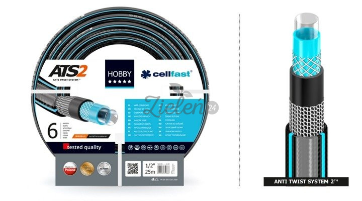 Wąż ogrodowy Hobby ATS 2 3/4" 25m Cellfast