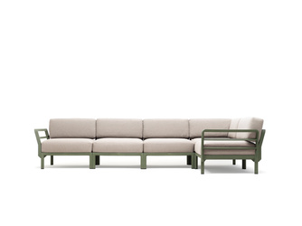 Sofa modułowa Nardi Maximo 5 Cactus + Perla Sunbrella