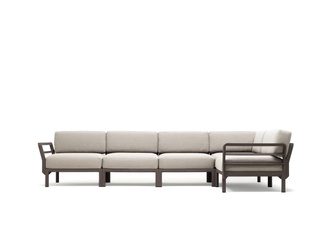 Sofa modułowa Nardi Maximo 5 Terra + Perla Sunbrella