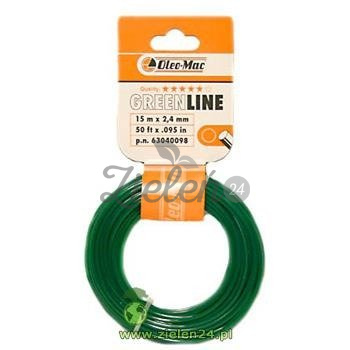Żyłka tnąca Greenline gwiazdka 2,4mm 15mb Oleo-Mac