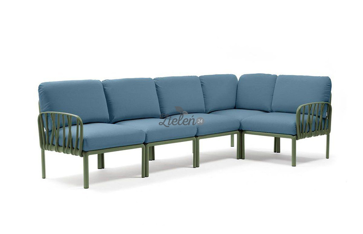 Sofa modułowa Nardi Komodo 5 Agave acrilico Adriatic Sunbrella