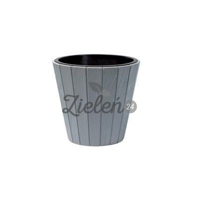 Doniczka plastikowa Woode 350mm Szary Kamienny Prosperplast