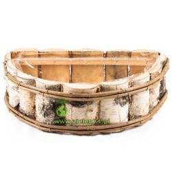 Donica z brzozy półokrągła 40 cm