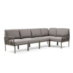 Sofa modułowa Nardi Komodo 5 Tortora acrilico Grigio