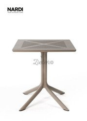 Stół kwadratowy Nardi Clipx 70 Tortora