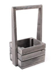 Mały koszyk drewniany szary