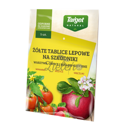Tablice lepowe żółte 5szt. Target