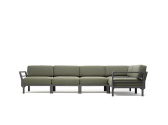 Sofa modułowa Nardi Maximo 5 Basalto + Timo Sunbrella