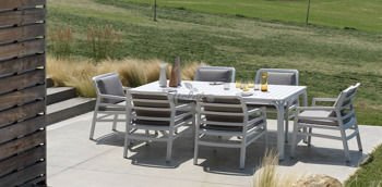 Zestaw mebli Nardi Alloro 210 Bianco i Aria Bianco Grigio