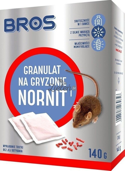 Granulat na gryzonie NORNIT 140g Bros