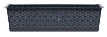 Skrzynka kwiatowa Ratolla Case 800P antracytowa