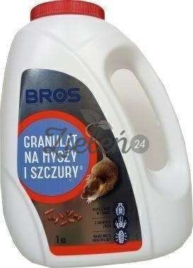 Trutka na myszy i szczury - granulat 1kg Bros