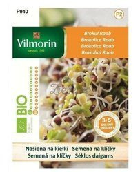 Brokuł Raab- BIO nasiona na kiełki Vilmorin