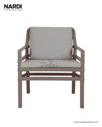 Fotel z poduszkami Nardi Aria Tortora Grigio