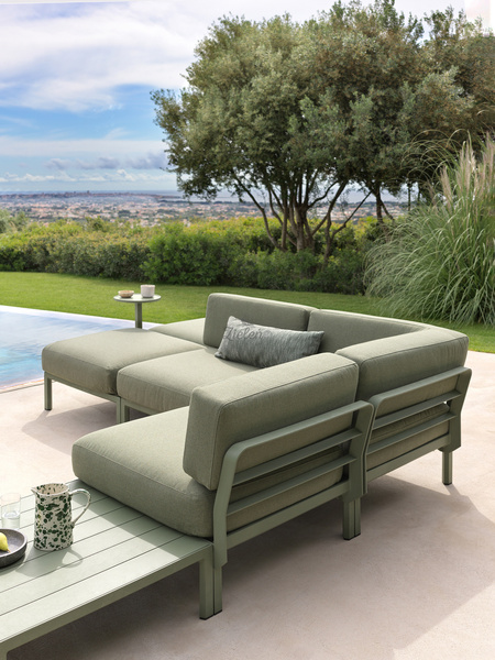 Sofa modułowa Nardi Maximo 5 Cactus + Lava Sunbrella