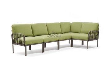 Sofa modułowa Nardi Komodo 5 Tortora acrilico Avocado Sunbrella