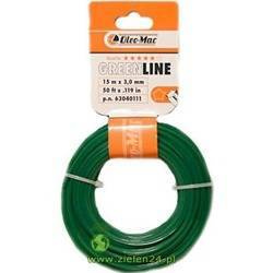 Żyłka tnąca Greenline okragła 3,0mm 15mb Oleo-Mac