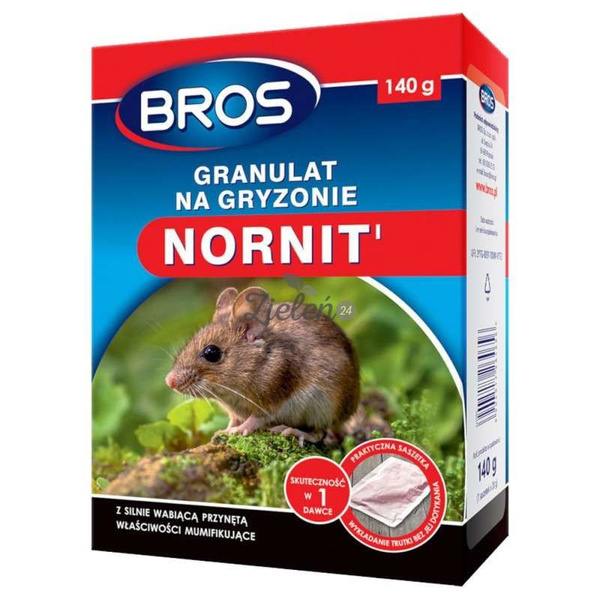 Granulat na gryzonie NORNIT 140g Bros