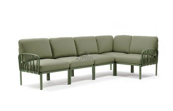 Sofa modułowa Nardi Komodo 5 Agave acrilico Giungla Sunbrella