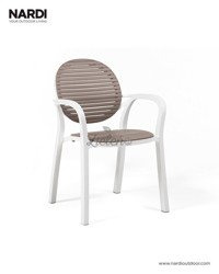 Fotel Nardi Gardenia Bianco Tortora