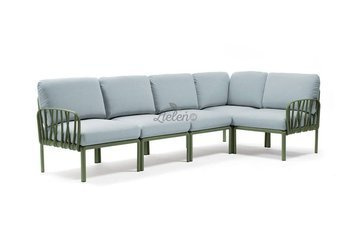 Sofa modułowa Nardi Komodo 5 Agave acrilico Ghiaccio Sunbrella
