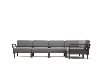 Sofa modułowa Nardi Maximo 5 Terra + Lava Sunbrella