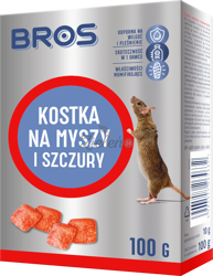 Trutka na myszy i szczury - kostki 100g Bros