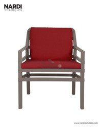 Fotel z poduszkami Nardi Aria Tortora Cherry