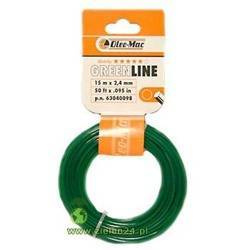 Żyłka tnąca Greenline okragła 2,4mm 15mb Oleo-Mac