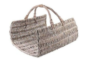 Kosz wiklinowy kominkowy mały