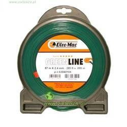 Żyłka tnąca Greenline okragła 2,4mm 87mb Oleo-Mac
