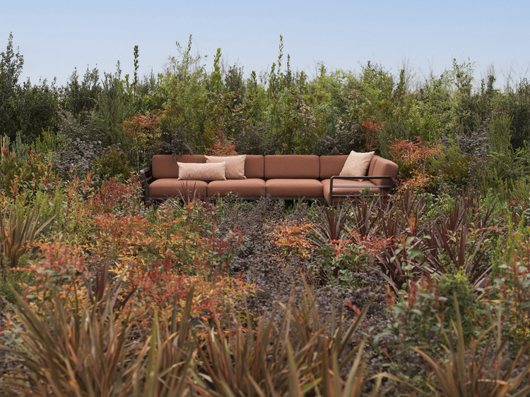 Sofa modułowa Nardi Maximo 5 Terra + Canella Sunbrella