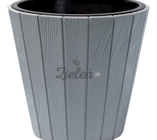 Doniczka plastikowa Woode 350mm Szary Kamienny Prosperplast