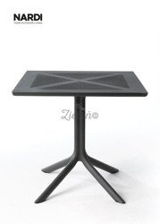 Stół kwadratowy Nardi Clipx 80 Antracite