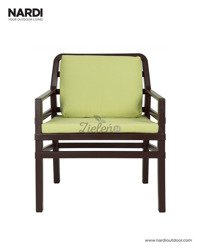 Fotel z poduszkami Nardi Aria Caffe Lime