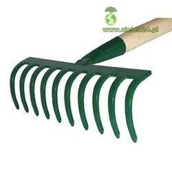 Grabki ogrodnicze 10-cio zębne oprawione Kard