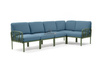 Sofa modułowa Nardi Komodo 5 Agave acrilico Adriatic Sunbrella