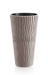 Donica Prosperplast Sandy Slim Mocca 400