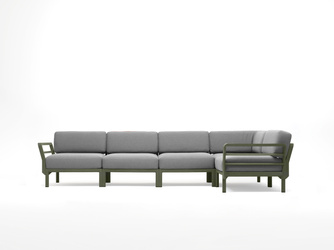 Sofa modułowa Nardi Maximo 5 Cactus + Lava Sunbrella
