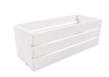 Skrzynka drewniana biała 50cm