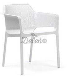 Fotel z podłokietnikami Nardi Net Bianco