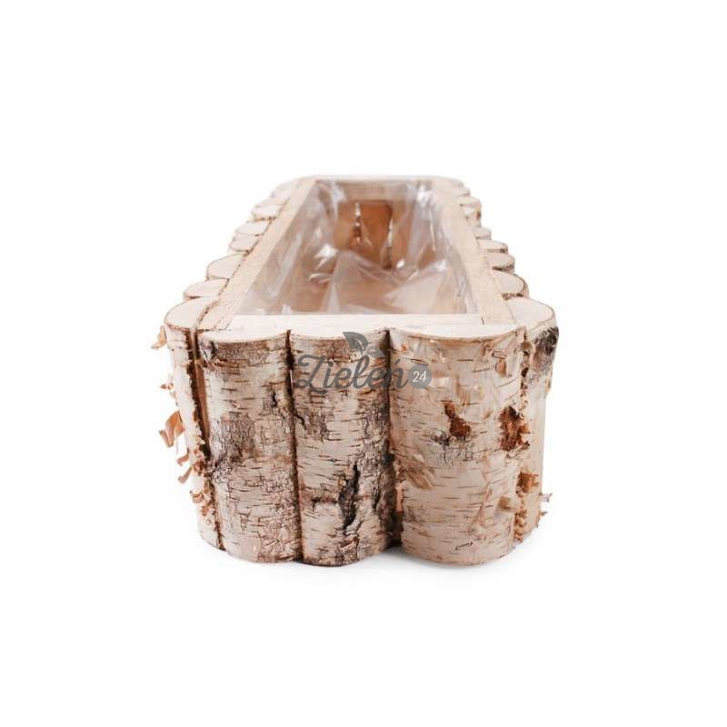 Doniczka Z Brzozy Jak Zrobic Donica z brzozy balkonówka 55x18x13 cm | Donice \ Donice drewniane