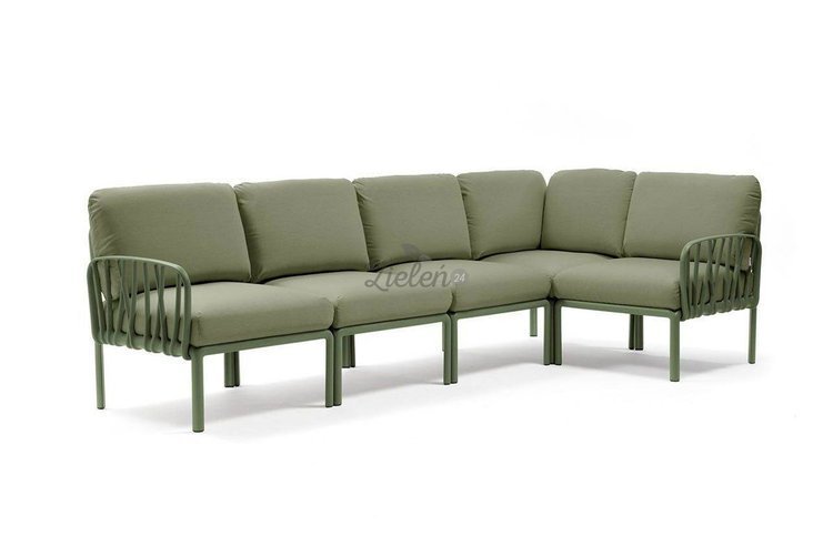 Sofa modułowa Nardi Komodo 5 Agave acrilico Giungla Sunbrella