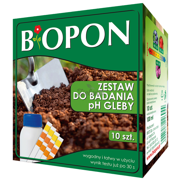 Zestaw do badania pH gleby Biopon